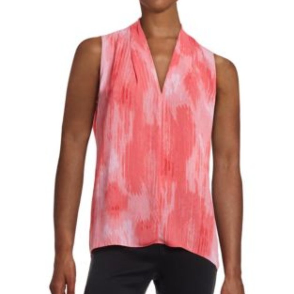 🌷Tahari Coral Tie-dye Top,